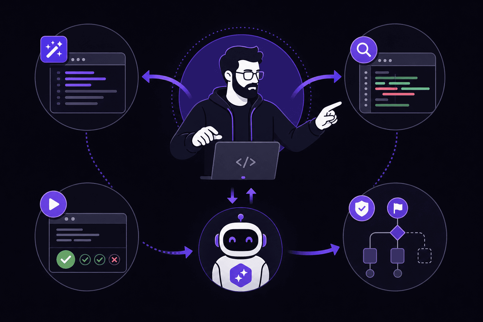 Senior engineer mindset in agentic AI interviews — you lead, AI assists as junior teammate