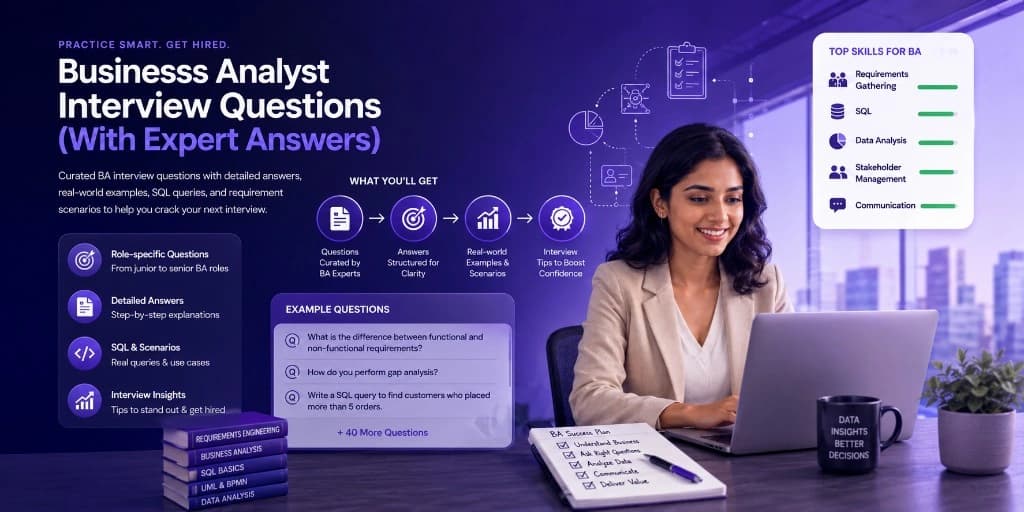 Business Analyst Interview Questions with Expert Answers and Real-world Scenarios